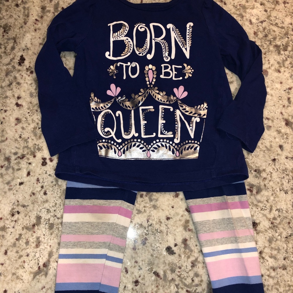 Gymboree “Born to Be a Queen” toddler outfit